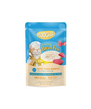 MOOCHIE Kitten Creamy Broth Tuna Bonito 40g Bag Delicious and Nutritious Cat Food