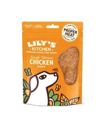 Lily's Kitchen Chicken Jerky Dog Treats (70g) - Low Fat Grain Free and Natural Training Snack