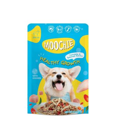 MOOCHIE 12 Pack Puppy Food Chicken Meat Fried - Healthy Growth 85g