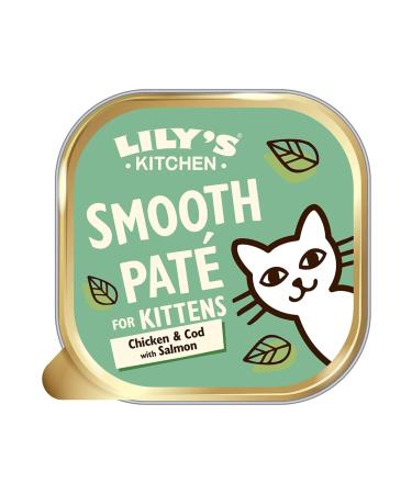 Lily's Kitchen Chicken Cod and Salmon Pate Kitten Wet Food 85g Grain-Free High Meat Content