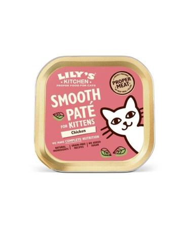 Lily's Kitchen Chicken Pate Kitten Wet Food 85g - Natural Grain-Free Sugar-Free and Balanced Nutrition