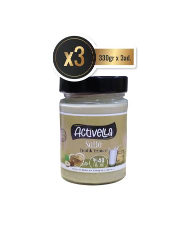 Activella Milk Hazelnut Paste 330gr Hazelnut X3