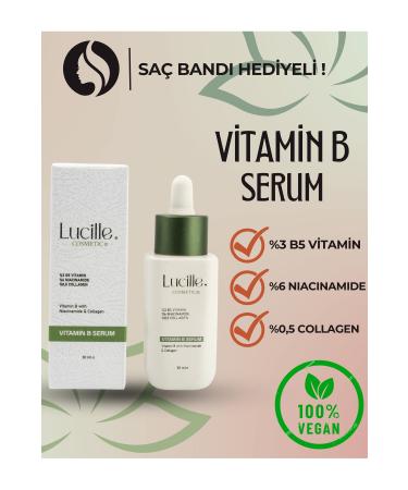 Lucille B Vitamin Serum - Niacinamide and Collagen Content (Special Vegan Content) - 30 Ml