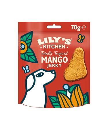 Lily's Kitchen Tropical Mango Jerky Dog Treats (70g) - Vegan Grain-Free Natural Ingredients