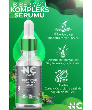 newcix Rosemary Oil Biotin Complex Serum Volume and plump Nourishing strengthening anti-hair loss - Buy Online on GoSupps.com