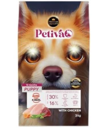 Furlo Petiva Chicken Meat Dry Dog Food for Puppies (3 Kg Chicken)