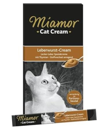 Miamor Cream Liver Complementary Food and Cat Reward 6x15 Gr