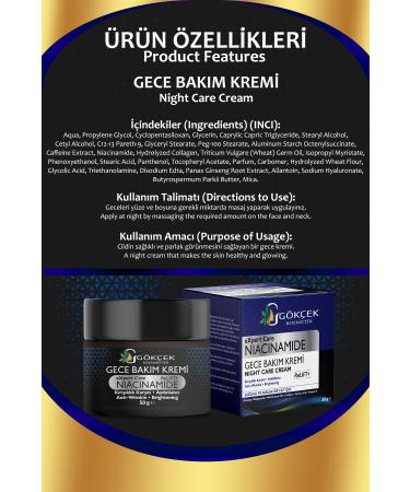 Gokcek Healing Night Care Cream (NIGHT CARE CREAM) - Buy Online on GoSupps.com