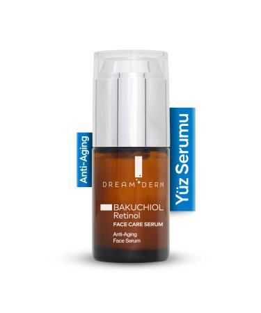 Dream Derm Bakuchiol & Retinol Face Serum - Anti-Aging and Skin Rejuvenating Care 30 ml