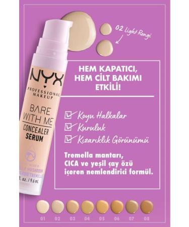 NYX Professional Makeup Bare With Me Concealer Serum 02 Light & Mini Powder Set - Buy Online on GoSupps.com