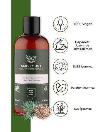 Ashley Joy Volumizing Plant Essence Biotin and Caffeine Shampoo for Fine Hair 400 ml - Buy Online on GoSupps.com