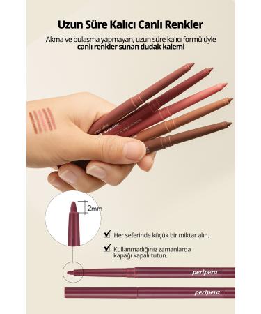 PERIPERA Velvet Finish Intensely Pigmented Lip Liner PERIPERA Ink Velvet Lip Liner (04 Milky Brown) - Buy Online on GoSupps.com