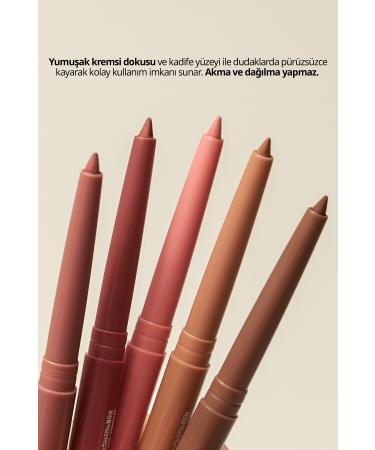 PERIPERA Velvet Finish Intensely Pigmented Lip Liner PERIPERA Ink Velvet Lip Liner (01 Rosy Nude) - Buy Online on GoSupps.com