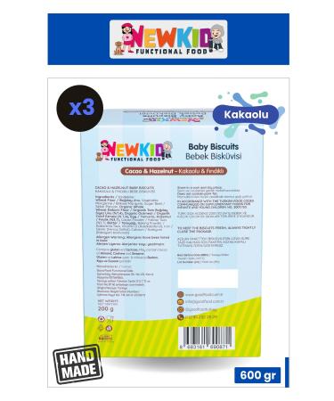 Good Food New Kid - Cocoa & Hazelnut Baby Biscuits 3-Piece Opportunity Pack - Buy Online on GoSupps.com