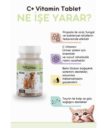 vitpaw Immune C Tablet (IMMUNE SYSTEM SUPPORTING TABLET FOR CATS AND DOGS 75 TABLETS) - Buy Online on GoSupps.com