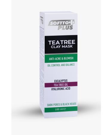 Softto Plus TEA TREE ANTI-ACNE CLAY MASK 100 ML - Buy Online on GoSupps.com
