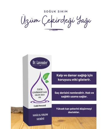 Dr. Lavender Grape Seed Oil from Our Garden Pure Natural Cold Pressed 50 ML - Buy Online on GoSupps.com