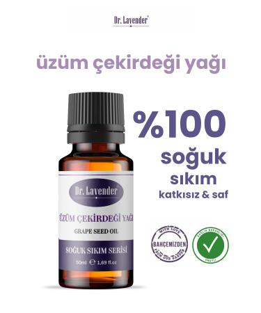 Dr. Lavender Grape Seed Oil from Our Garden Pure Natural Cold Pressed 50 ML