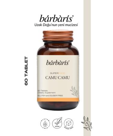 Barbaris Camu Camu Tablets 60 Antioxidant Skin Lightening Energy Immunity