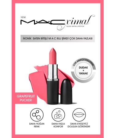 KIKO Satin Finish Lipstick Formulated with Special Oils - Grapefruit Pucker 3.5g