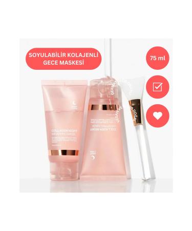 Pastelya Peelable Collagen Face Mask 75ml - Glass Skin Korean Gel Face Mask - Collagen Night Wrapping Mask - Buy Online on GoSupps.com