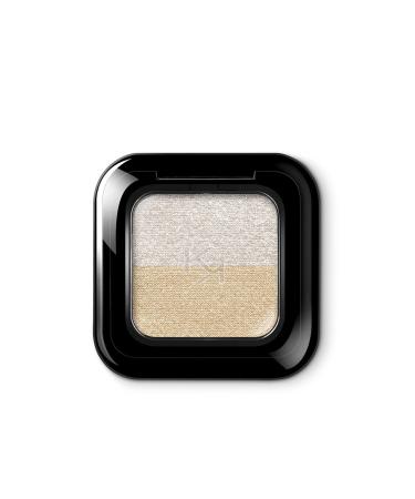 KIKO Eye-Highlighting Soft Textured Shimmering Duo Eyeshadow 17 Silver-Eletric Blue Demb.2520