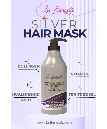La Benedic ADVANTAGEOUS DUAL Silver Mask & Collagen Keratin Salt & Paraben Free Repair Shampoo 500ml - Buy Online on GoSupps.com