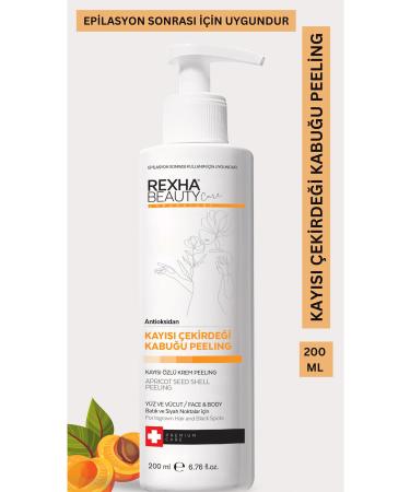 rexha Apricot Peeling Post Epilation Body Peeling Ingrown & Strawberry Leg Repair 200 ML