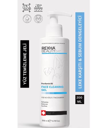 rexha Sensitive and Normal Skin Purifying Moisturizing Pore Tightening Facial Cleansing Gel 200 Ml