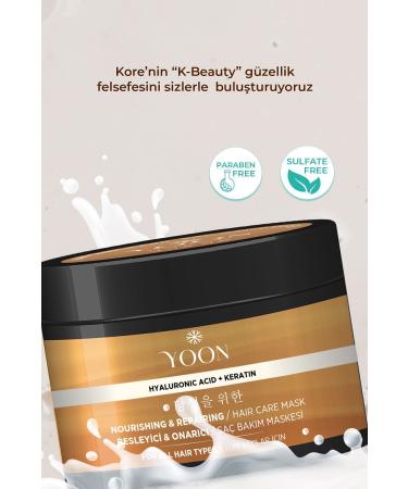 YOON Hair Care Mask 360 Intensive Repair Nourishing Hair Mask with Keratin and Hyaluronic Acid 250ml - Buy Online on GoSupps.com