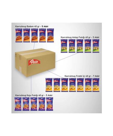 Pasha Nuts Pasha Mixed 40 gr X 22 Pieces (NATURAL 1ST QUALITY) - Buy Online on GoSupps.com