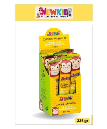 Good Food New Kid Banana Hazelnut and Date Bar for Kids - Calcium and Vitamin D Added Vegan 12 Pieces