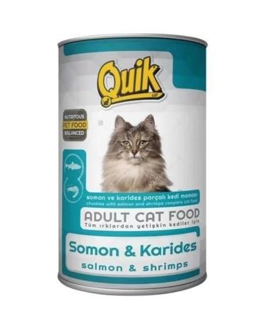 Quik Salmon and Shrimp Canned Cat Food 415 gr