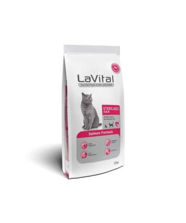La Vital Lavital Sterilized Salmon Sterilized Cat Food 12 Kg - Buy Online on GoSupps.com