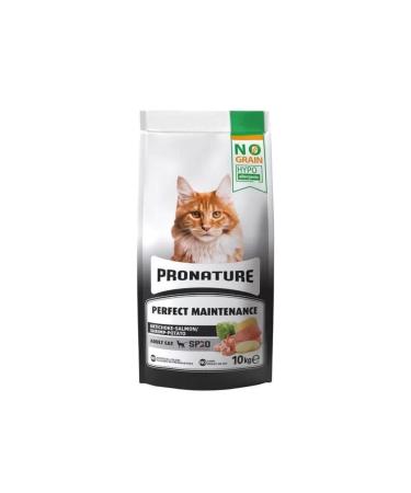 Hypo-allergenic Grain-Free Adult Cat Food with Salmon Shrimp and Artichoke 10 Kg