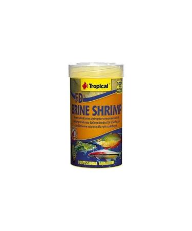 Tropical Fd Brine Shrimp Dried Cube Shrimp Ornamental Fish Food 100 ml 10 gr