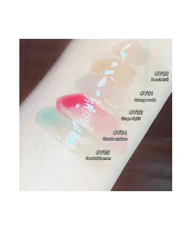 cappuvini Korean Makeup Lip Oil Moisturizing Lip Oil Light Sensitive Jelly Oil (PEACH) - Buy Online on GoSupps.com