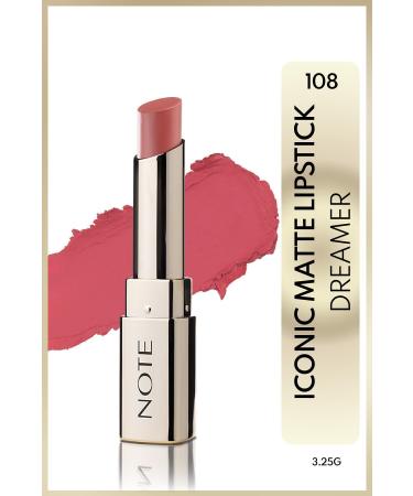 Note Cosmetics Intensely Pigmented Matte Lipstick With a Permanent Formula -108 Dreamer Passi-246