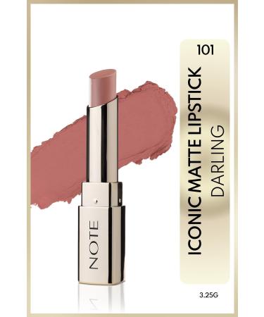 Note Cosmetics Intense Pigmented Matte Lipstick with Permanent Formula-101 Darling Passi-223