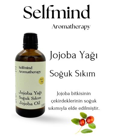 Selfmind Aromatherapy 0 Pure and Natural Jojoba Oil-Cold Pressed WITH DROPPER