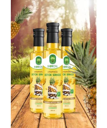 B OREAL Detox Pineapple Vinegar Slimming 1 Edema Removal Weight Loss 250ml - Buy Online on GoSupps.com