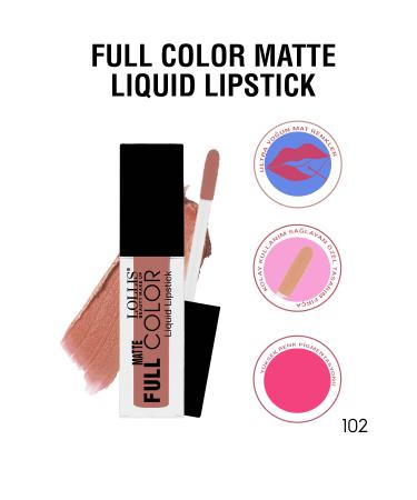 Lollis Matte Full Color Lipstick 102 / Matte Liquid Lipstick 102