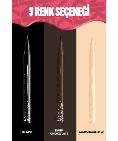 NYX Professional Makeup Epic Ink Liner - Dark Chocolate - Brown Eyeliner - Buy Online on GoSupps.com