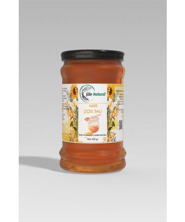 ile Natural Flower Honey Glass Jar 400 gr - 0 Natural Raw Flower Honey