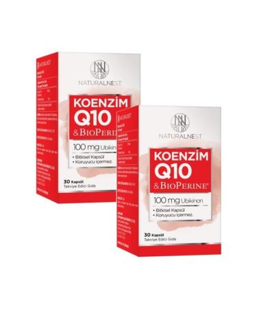 Natural Nest Natural Nest Q10 Capsule Supplementary Food 30 Capsules 2 Boxes