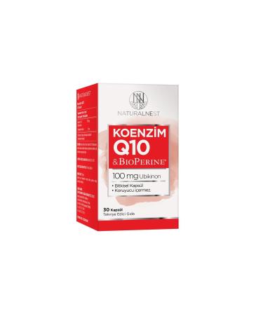 Natural Nest Coenzyme Q10 Capsule Food Supplement 30 Capsules