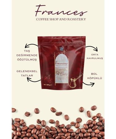 FRANCES 4-Piece Traditional Turkish Coffee Set | Intense and Velvety Taste | 250grx4 - Buy Online on GoSupps.com