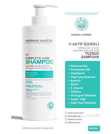Hannah Martin Biotin and Niacinamide Containing 11 Active Anti-Hair Loss Shampoo for Hair Falling and Slow Growing Hair