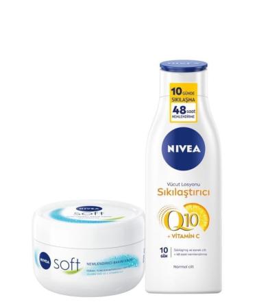 NIVEA It transforms into a radiant skin. Soft 300ml Q10 Firming Body Lotion 250ml BLK WW77