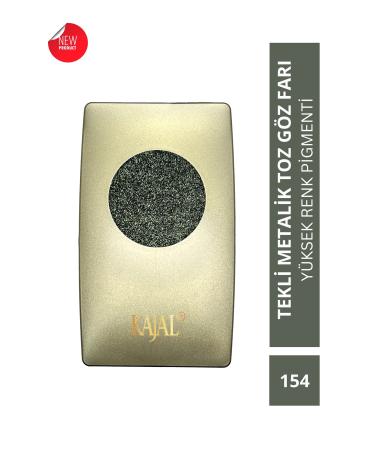 KAJAL Metallic Green Shimmering Powder Eyeshadow -metallic Green Eyeshadow No:154